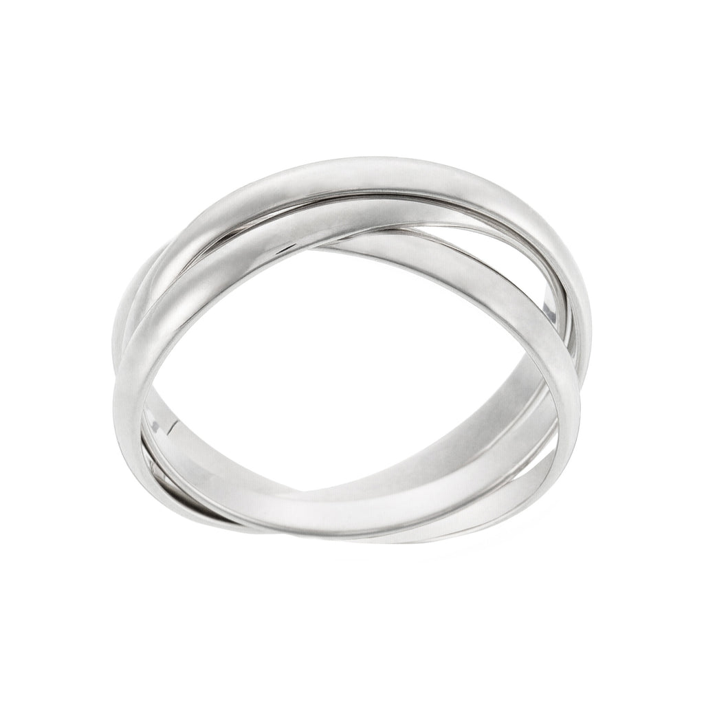 Bague "Saturna" - Or Blanc 375/1000