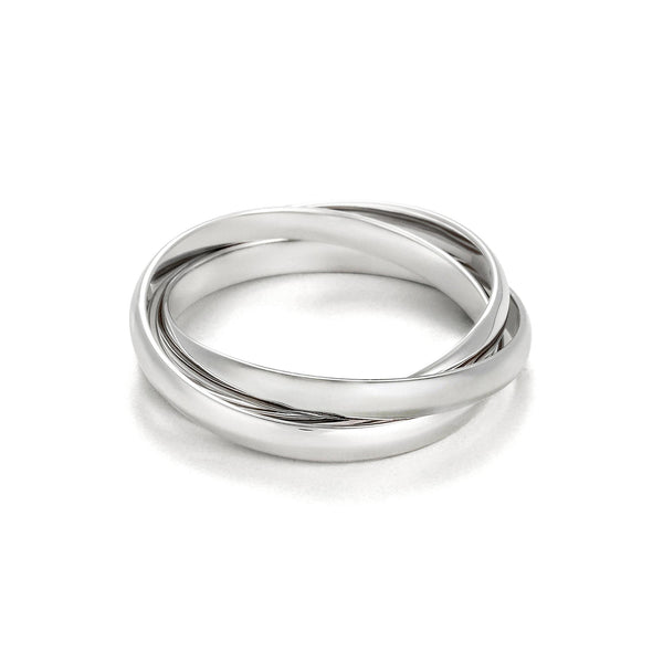 “Saturna” Ring 375/1000 White Gold
