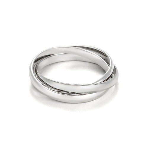 Bague "Saturna" Or Blanc 375/1000