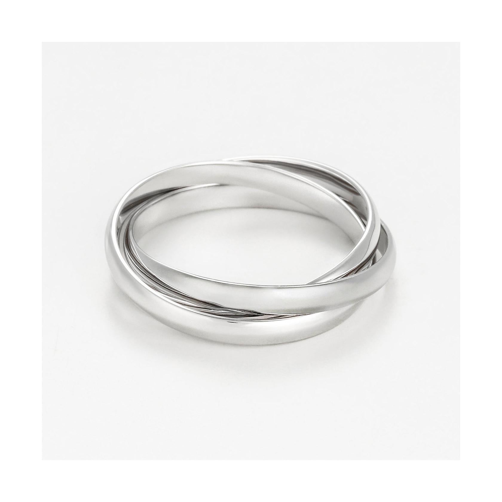 Bague "Saturna" Or Blanc 375/1000