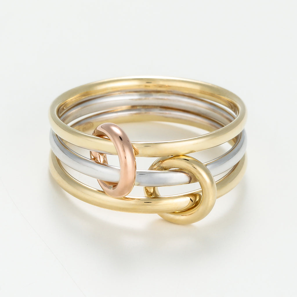 Anillo "Meteor" - Oro Tricolor 375/1000