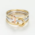 Anillo "Meteor" - Oro Tricolor 375/1000