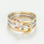 Anillo "Meteor" - Oro Tricolor 375/1000