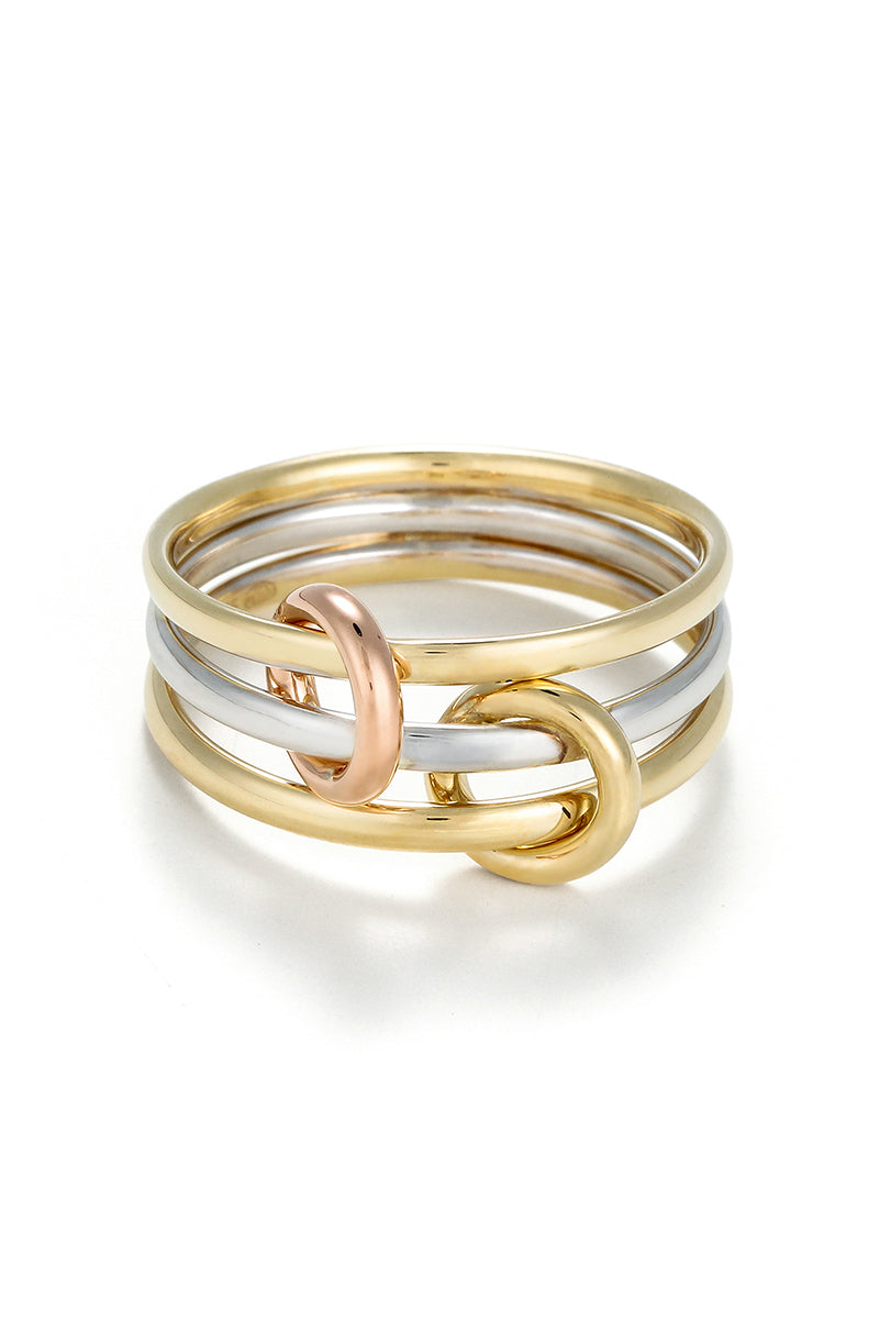 Bague "Meteor" Or Tricolore 375/1000