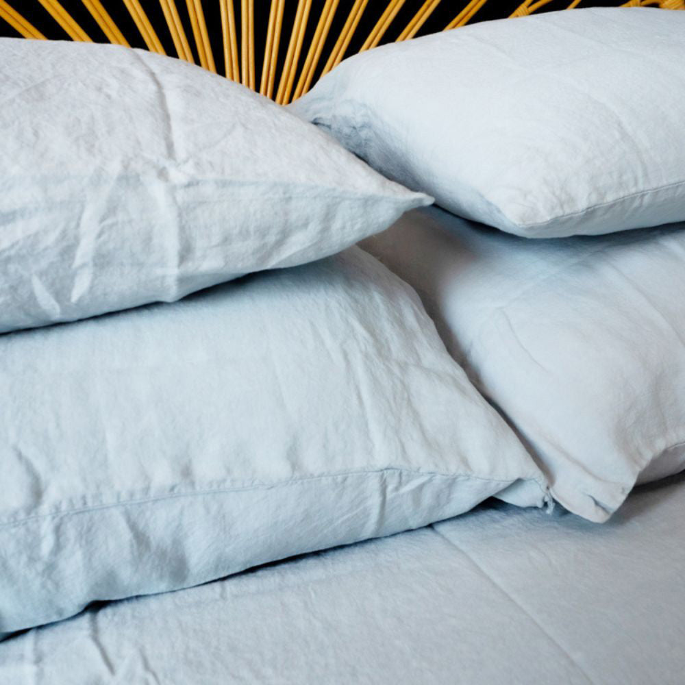 Linen Pillowcase - Bronx - Aqua