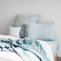 Linen Pillowcase - Bronx - Aqua