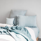 Linen Pillowcase - Bronx - Aqua