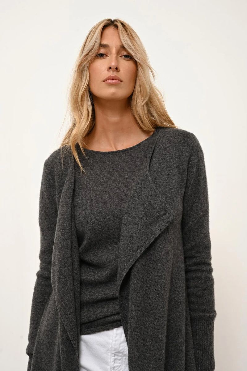 Veste Longue - Brooke - Anthracite Chiné