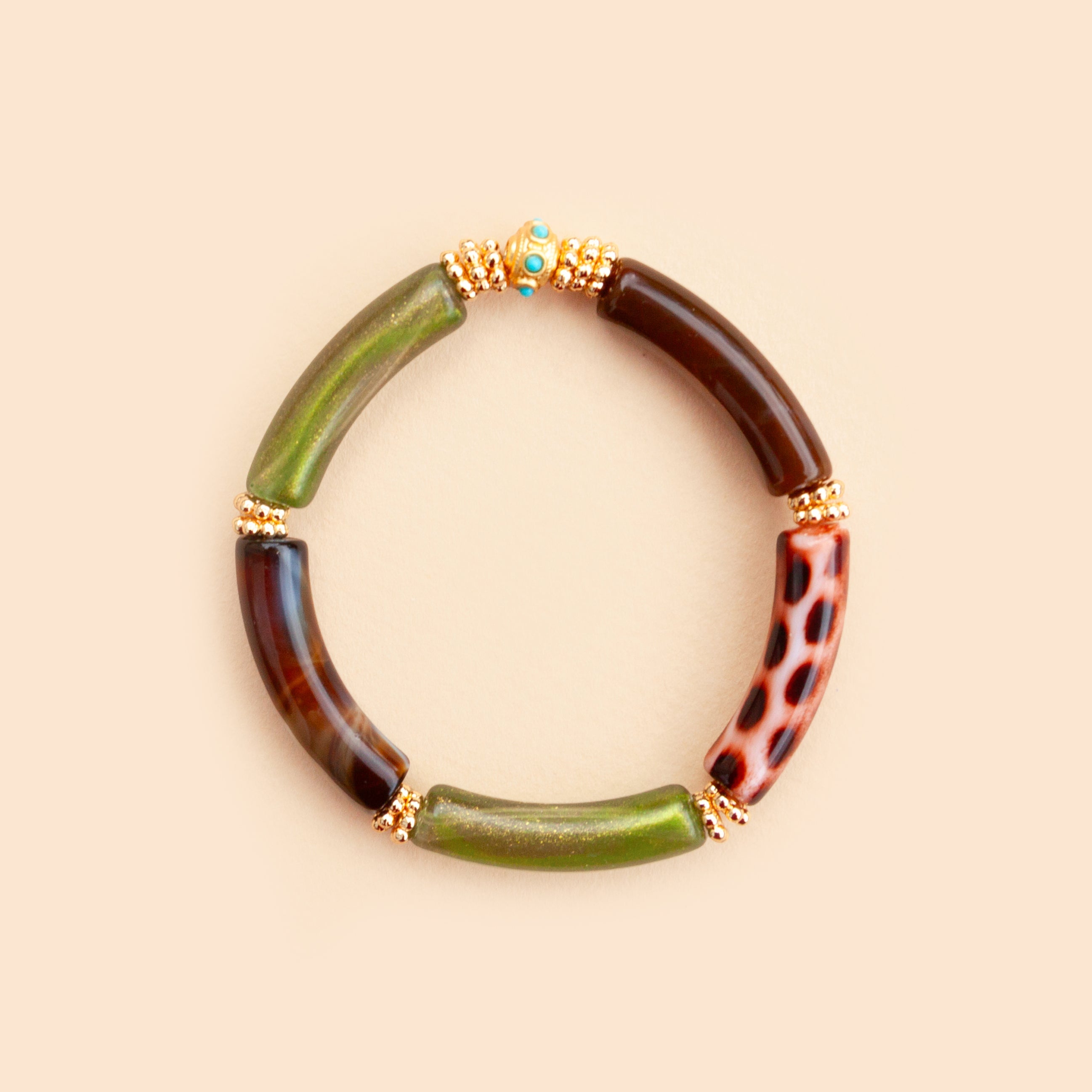 Bracelet Juhu - Brown Vert
