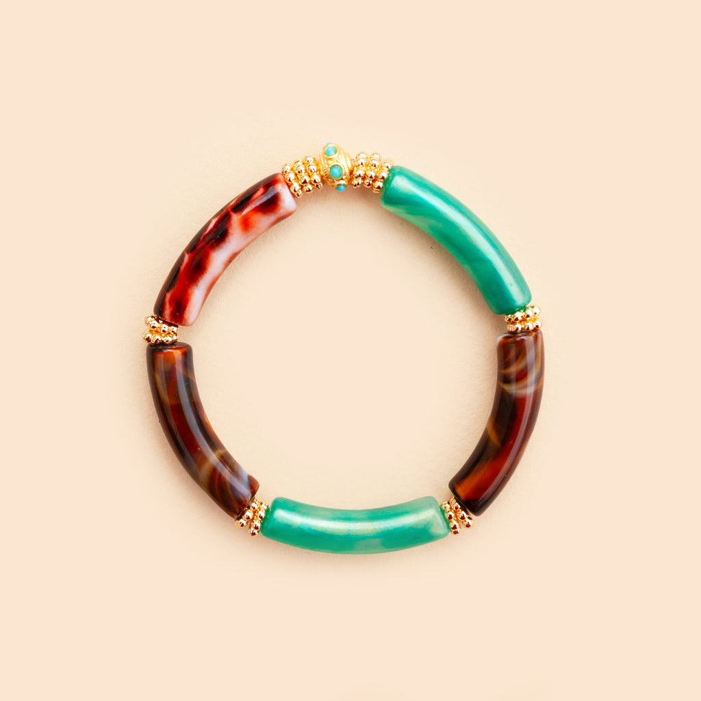 Bracelet Juhu - Brown Turquoise