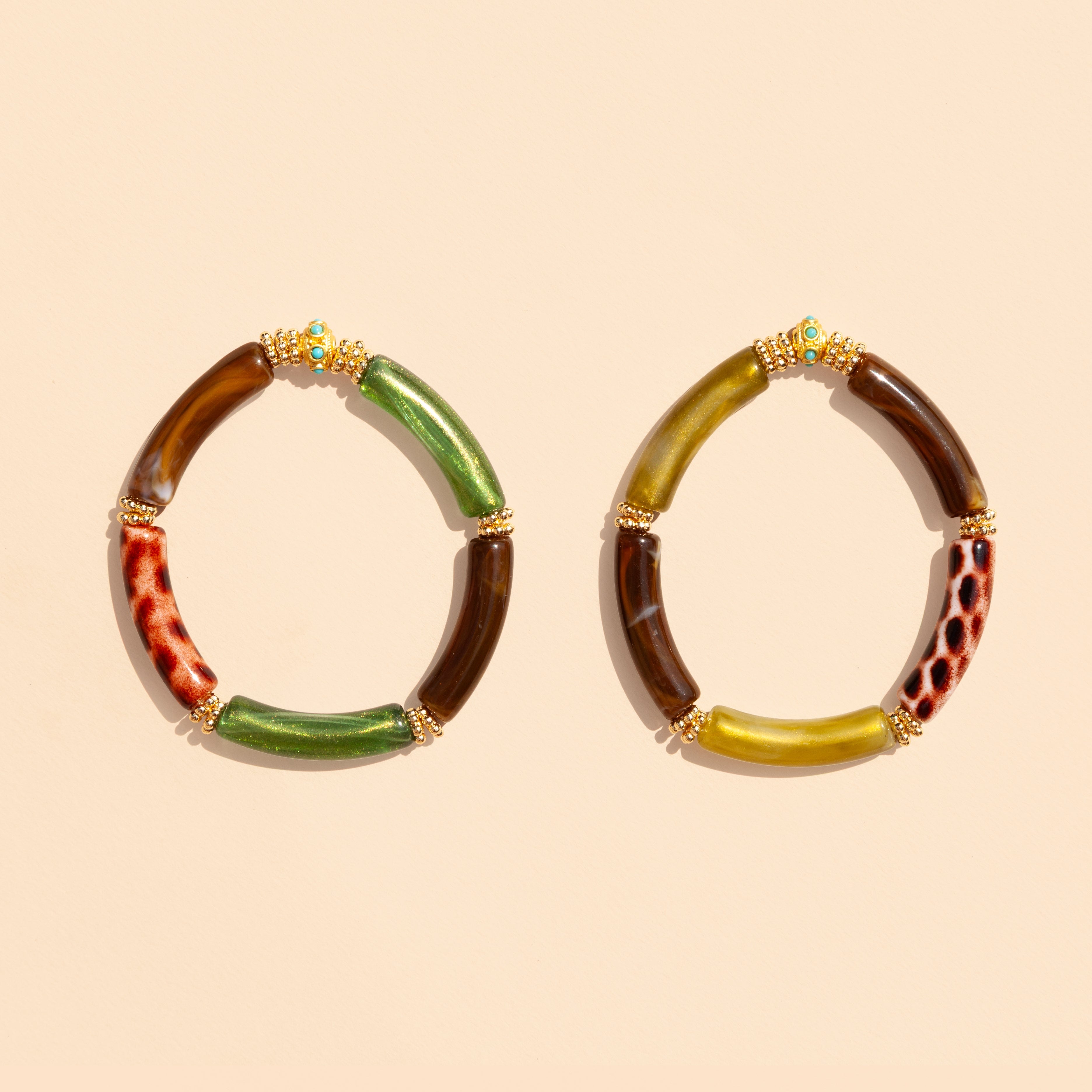 Bracelet Juhu - Brown Vert