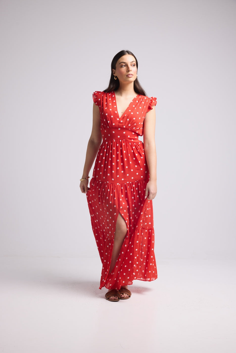 Vestido Largo - Bruna - Rojo