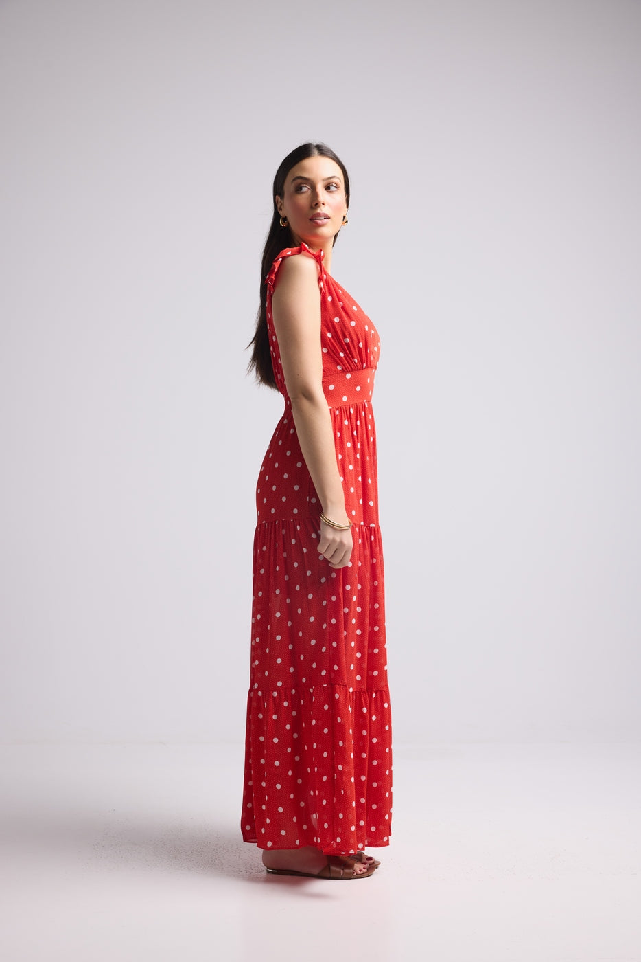 Vestido Largo - Bruna - Rojo