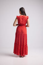 Vestido Largo - Bruna - Rojo