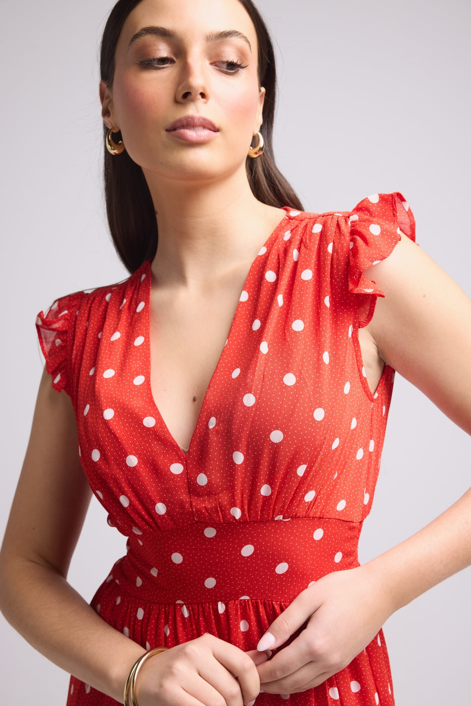 Vestido Largo - Bruna - Rojo