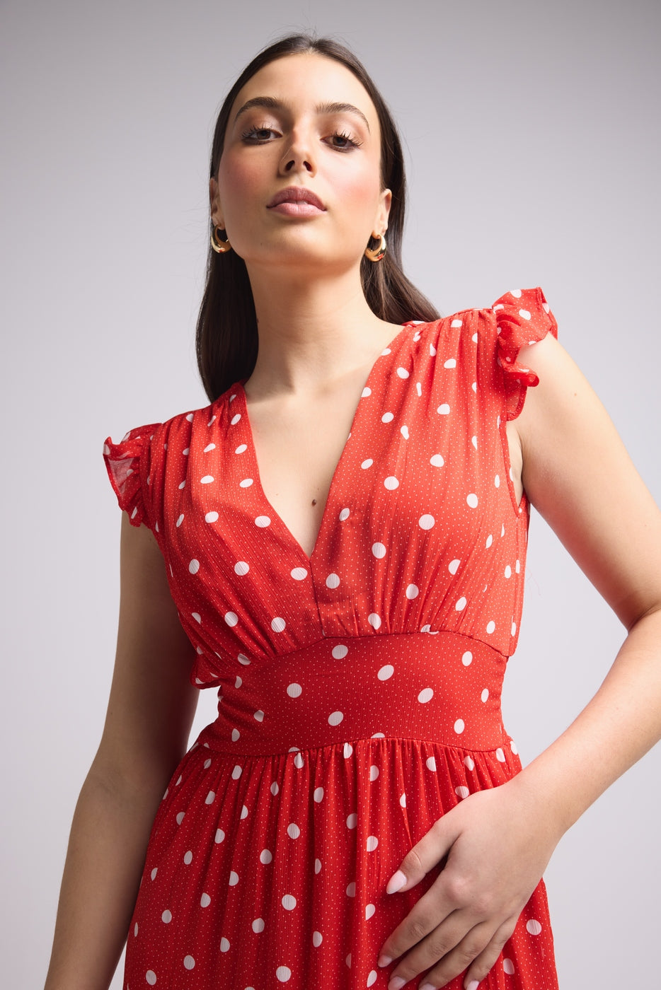 Vestido Largo - Bruna - Rojo