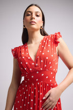Vestido Largo - Bruna - Rojo