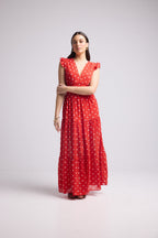 Vestido Largo - Bruna - Rojo
