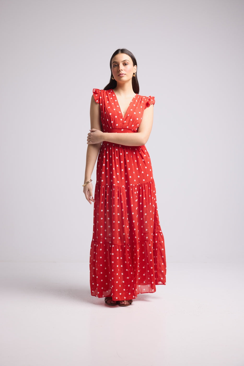 Vestido Largo - Bruna - Rojo