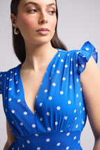 Vestido Largo - Bruna - Azul
