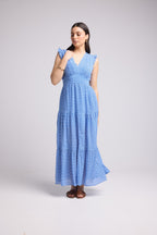 Long Dress - Bruna - Blue