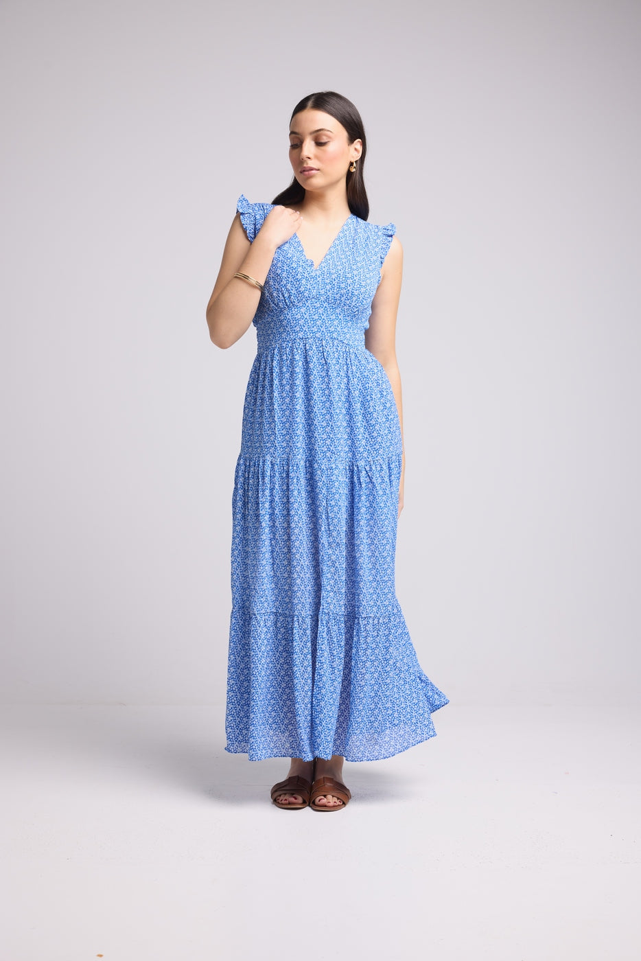 Long Dress - Bruna - Blue
