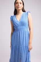 Long Dress - Bruna - Blue