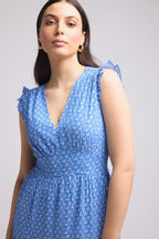 Long Dress - Bruna - Blue