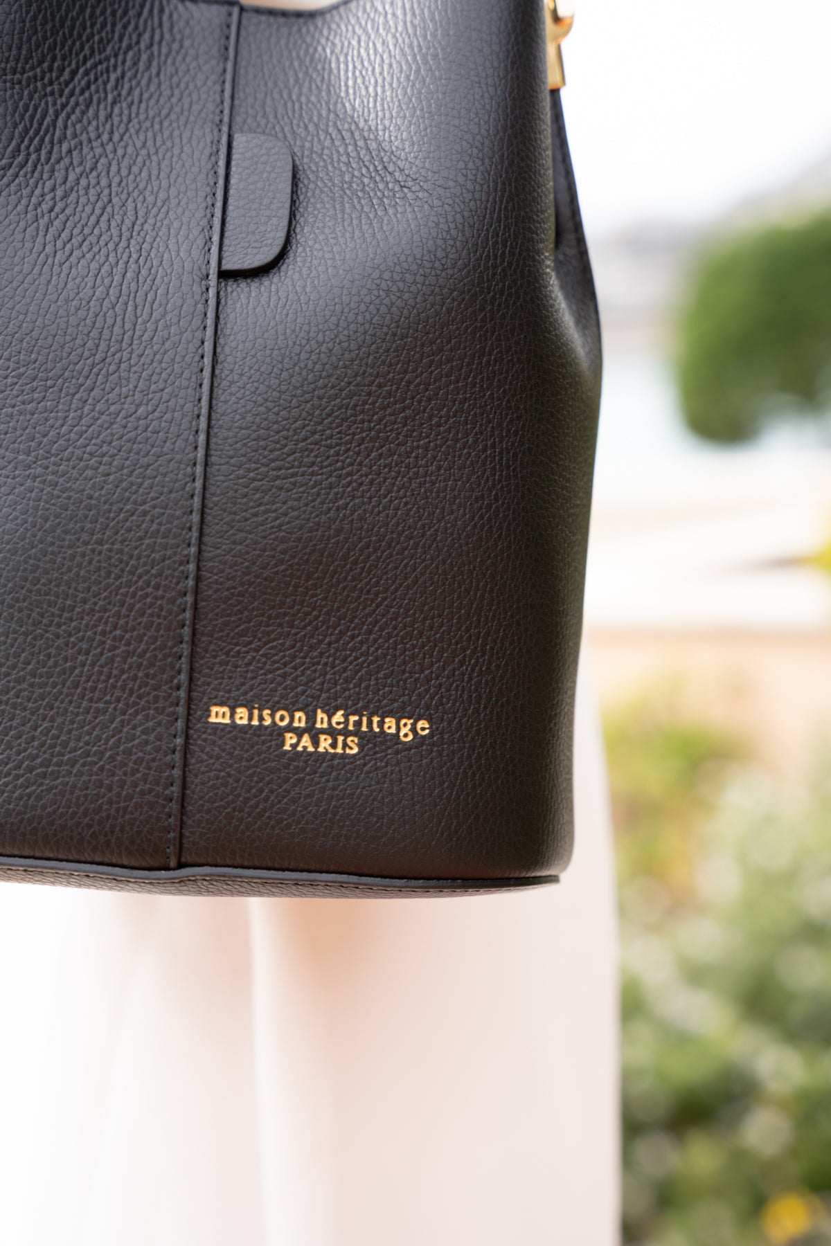 Sac A Main Bruna Graine - Noir