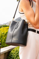 Sac Porte Epaule Bruna Graine - Noir