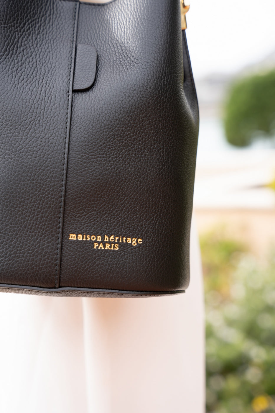 Bolso de hombro Bruna Graine - Negro