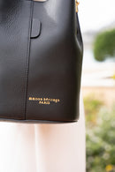 Sac Porte Epaule Bruna Graine - Noir