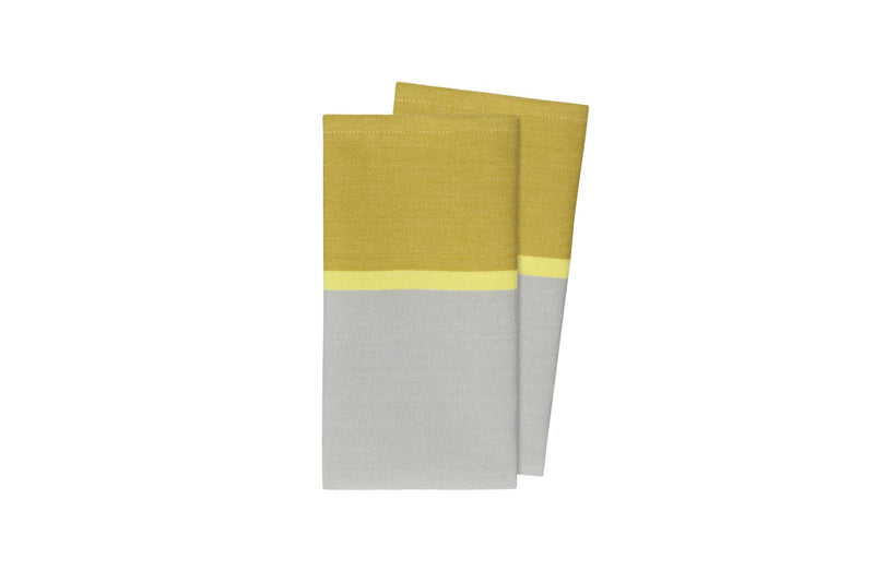 Set Of 2 Cotton Napkins - Lemon