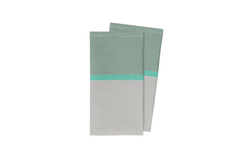 Set Of 2 Cotton Napkins - Mint