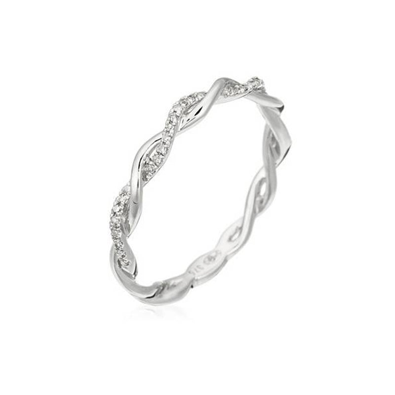 Bague "Entortillement" Diamant 0,06Cts/29