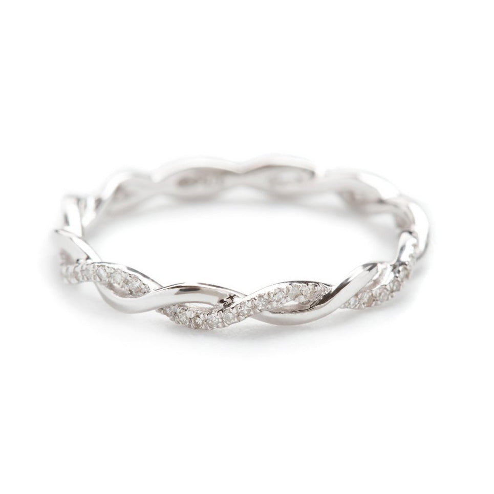 Bague "Entortillement" Diamant 0,06Cts/29