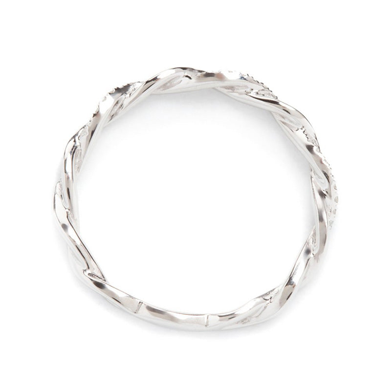 Bague "Entortillement" Diamant 0,06Cts/29
