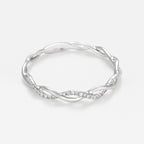 Bague "Entortillement" Diamant 0,06Cts/29