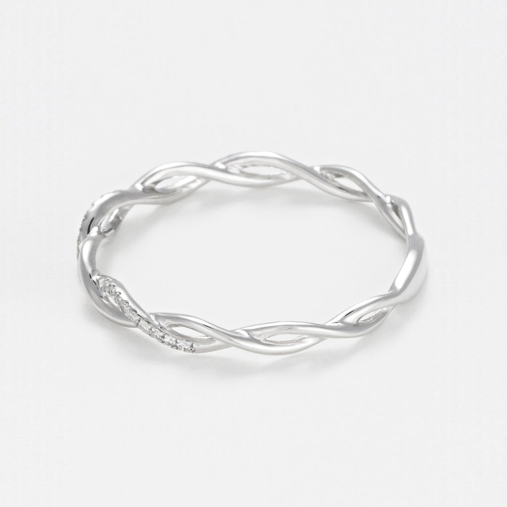 Bague "Entortillement" Diamant 0,06Cts/29