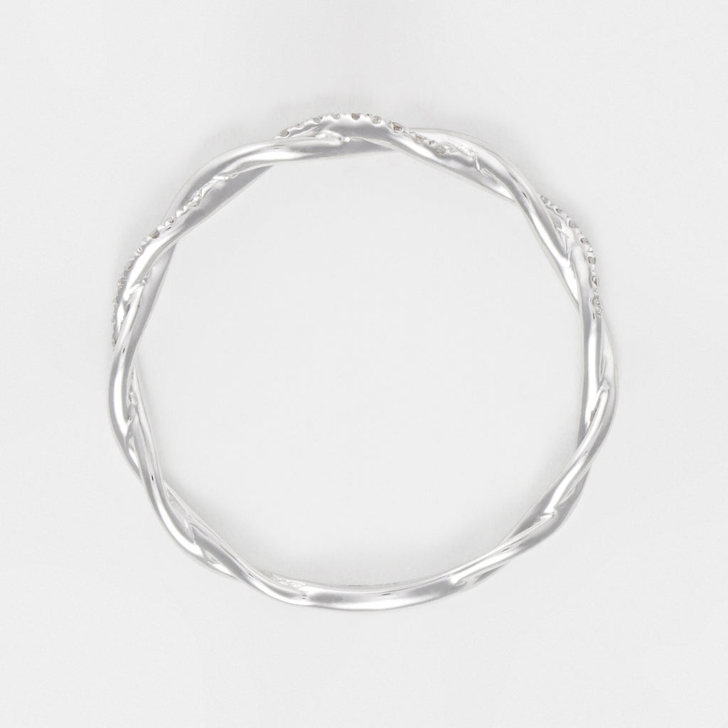 Bague "Entortillement" Diamant 0,06Cts/29