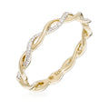 Bague "Entortillement" Diamant 0,06Cts/29 - Or Jaune