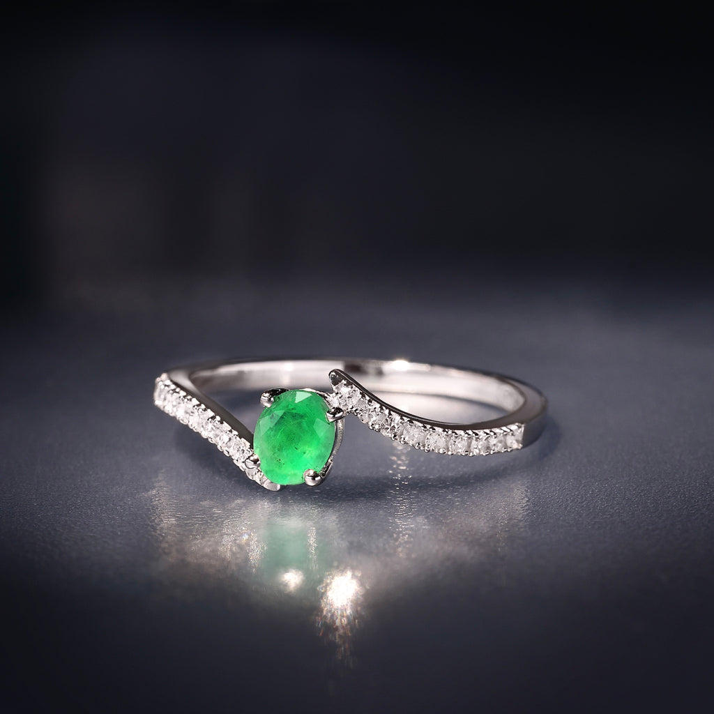 Ring "Belle Émeraude" D0,09/18 + E0,35/1