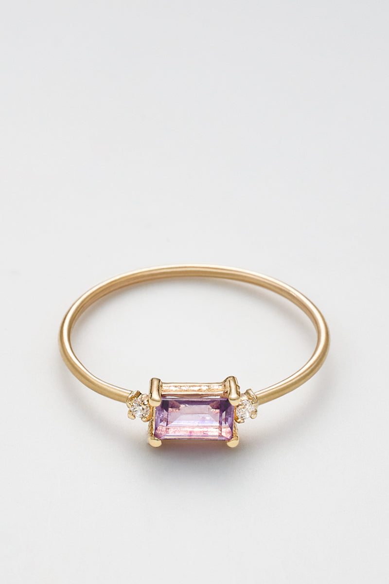 Anillo "Darcy" - Oro Amarillo 375/1000, Semiprecious St y Circonio