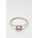 Bague "Darcy" - Or Jaune 375/1000, Semiprecious St Et Zirconium