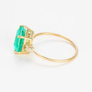 Bague "Espoir 0,5Ct/1" - Topaze Or Jaune 375/1000 Et Quartz/Topaze