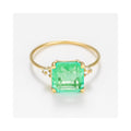 "Hope 0.5Ct/1" Ring, Topaz, 375/1000 Yellow Gold and Quartz/Topaz