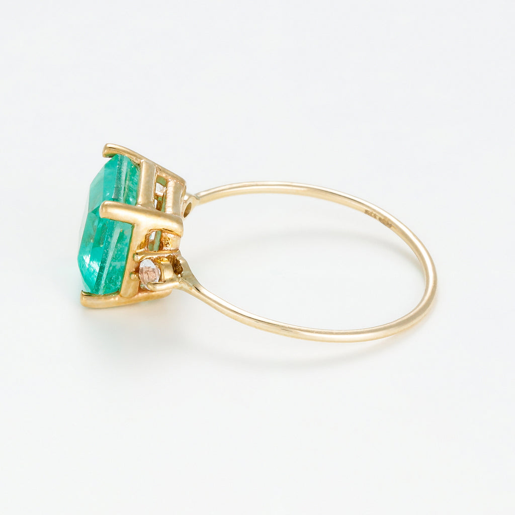 Bague "Espoir 0,5Ct/1" - Or Jaune 375/1000 Et Quartz Bleue/Topaze