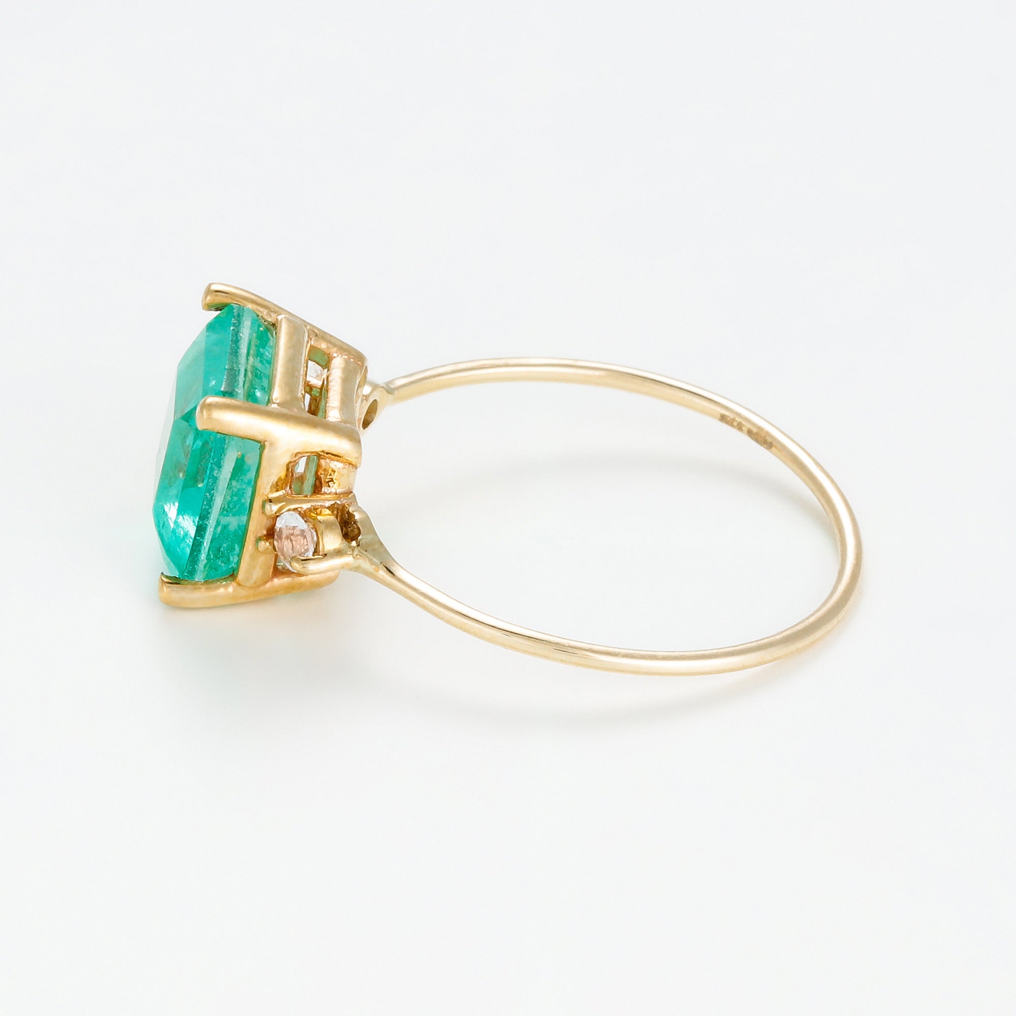 Bague "Espoir 0,5Ct/1" - Or Jaune 375/1000 Et Quartz Bleue/Topaze