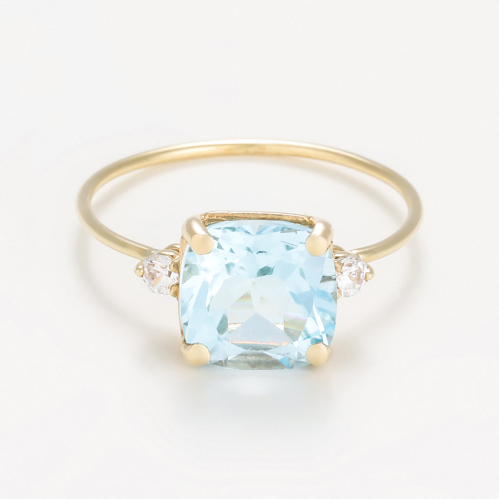 Anillo "Hope 2.65Ct/1" Topacio Oro Amarillo 375/1000