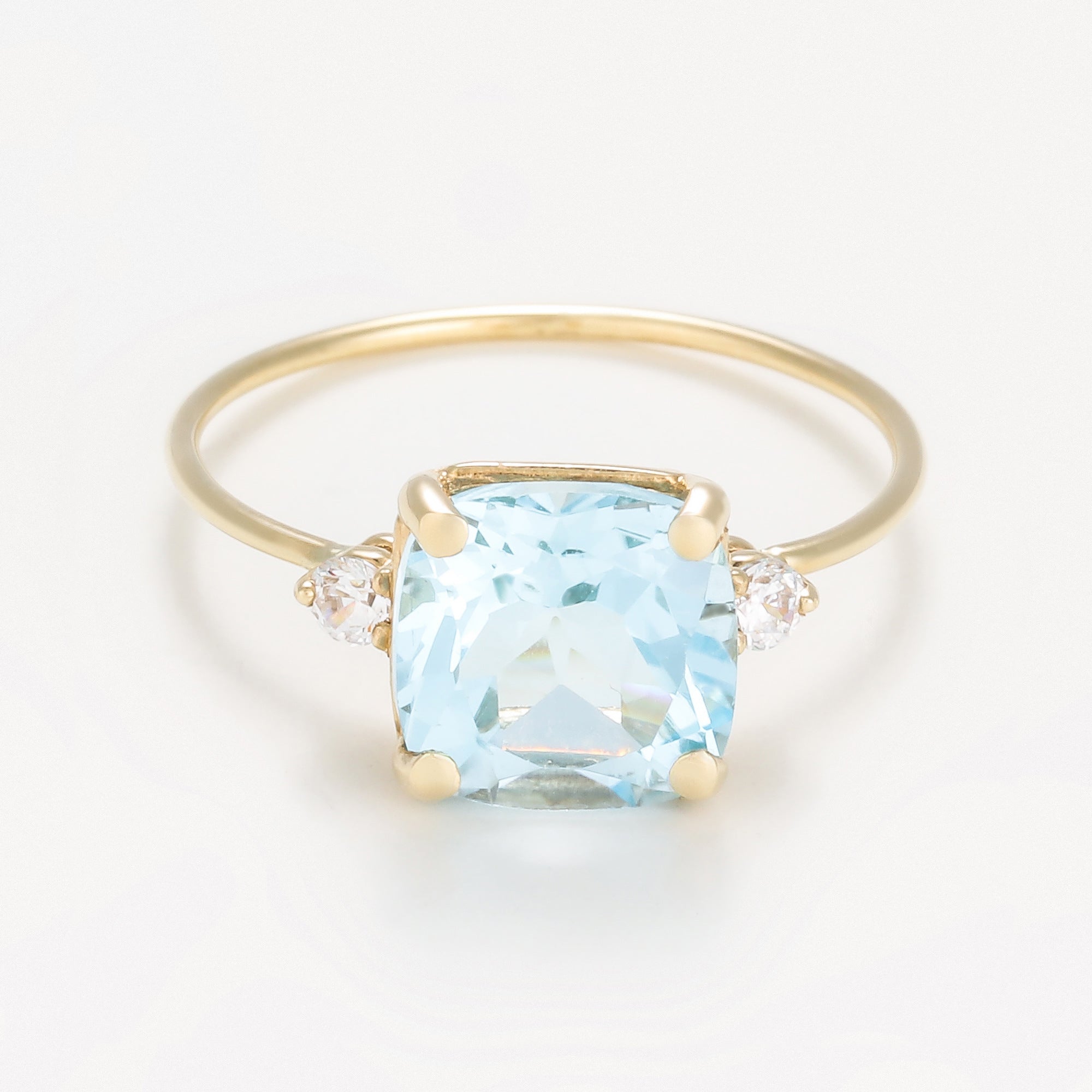 Anillo "Hope 2.65Ct/1" Topacio Oro Amarillo 375/1000